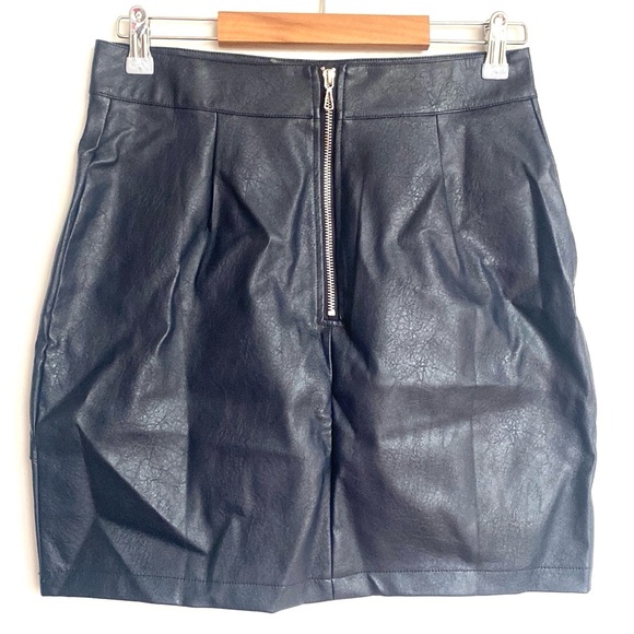 Zeagoo Women Classic High Waisted Faux Leather Mini Pencil Skirt, Size M, NWT - Picture 8 of 9